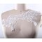 1 Yard 6" Ultra Wide White Sequin and Beaded Bridal Lace Trim Stunning Leaf Motif